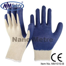 NMsafey Polycotton Latex Handschuhe Fabrik Sicherheitshandschuhe Bulk